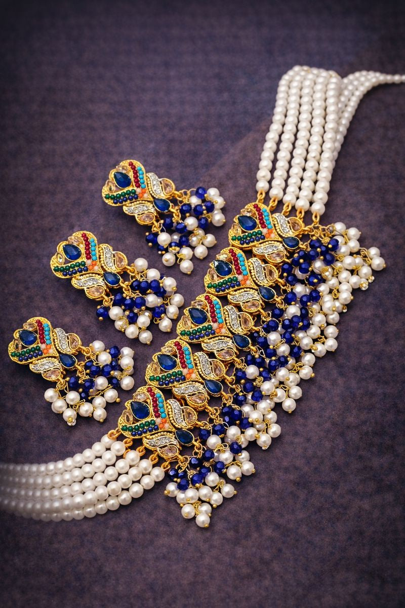 Royal Elegance: Multicolor Handmade Jewelry Set