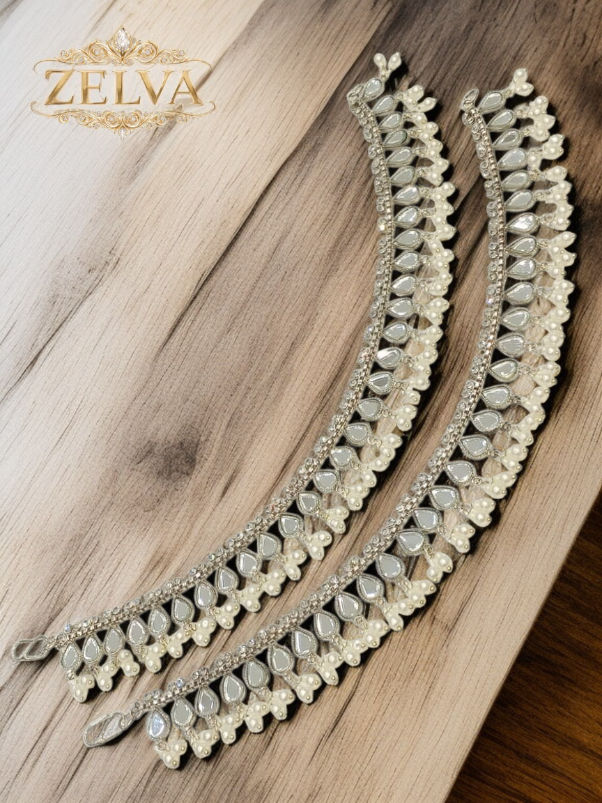 Pearl & Elegance: Handmade Jewelry Set with Stunning Stones