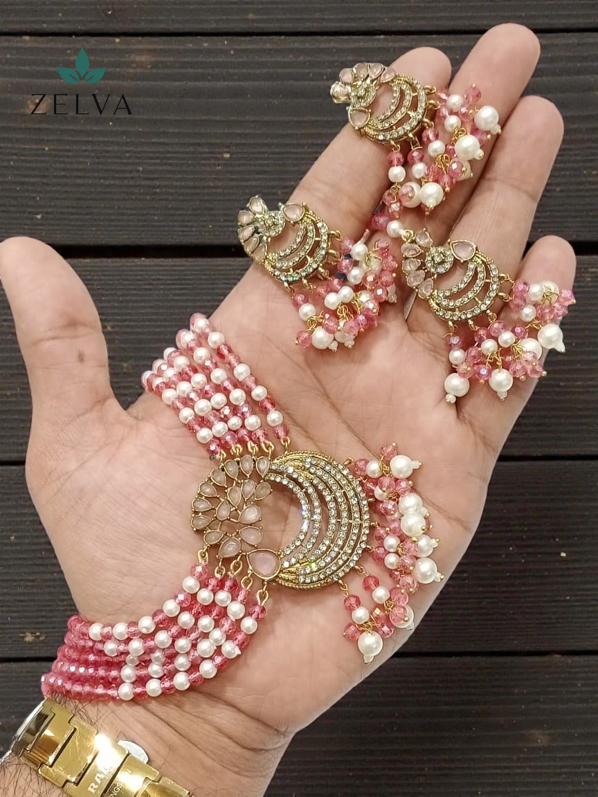 Verdant Grace: Handmade Gemstone & Pearl Jewelry Set