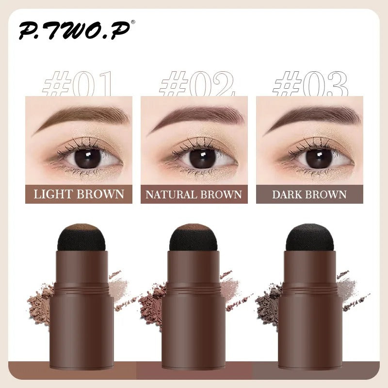 Eyebrow Powder Stamp Shaping Kit Waterproof Long Lasting Makeup
