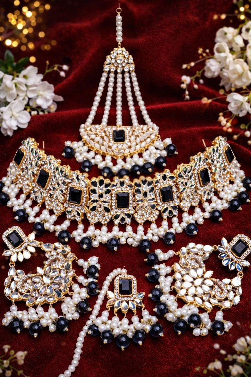 Exquisite Handmade Bridal Jewelry Set – Necklace, Earrings