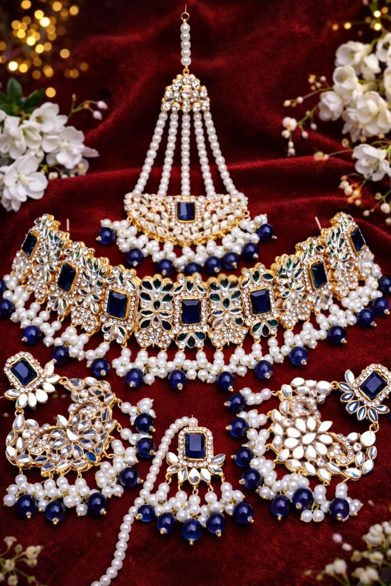 Exquisite Handmade Bridal Jewelry Set – Necklace, Earrings