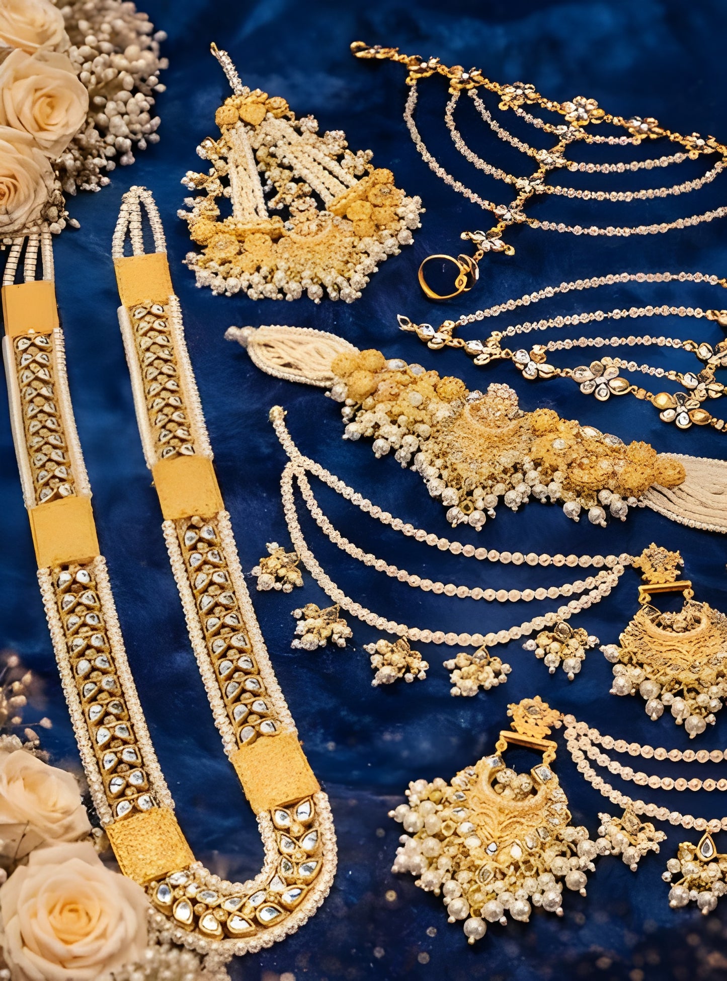 Affordable Bridal Elegance Jewellery Set – Necklace, Earrings, Bracelets & More