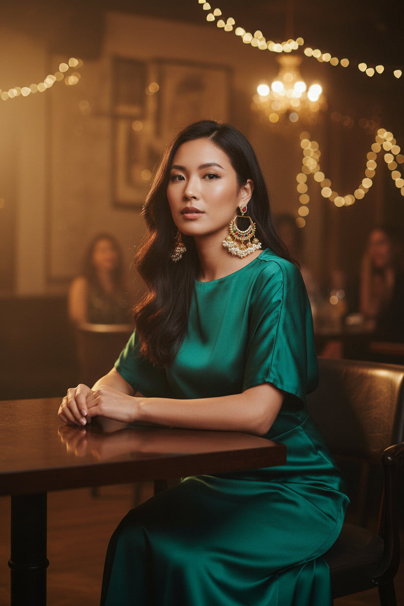 Royal Pearl Elegance: Handmade Earrings Collection