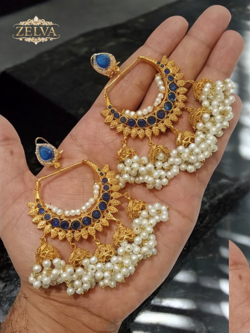 Royal Pearl Elegance: Handmade Earrings Collection