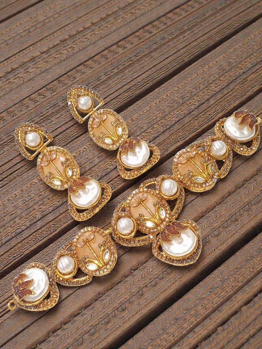 Handmade Jewelry Set with Pearls & Gemstones