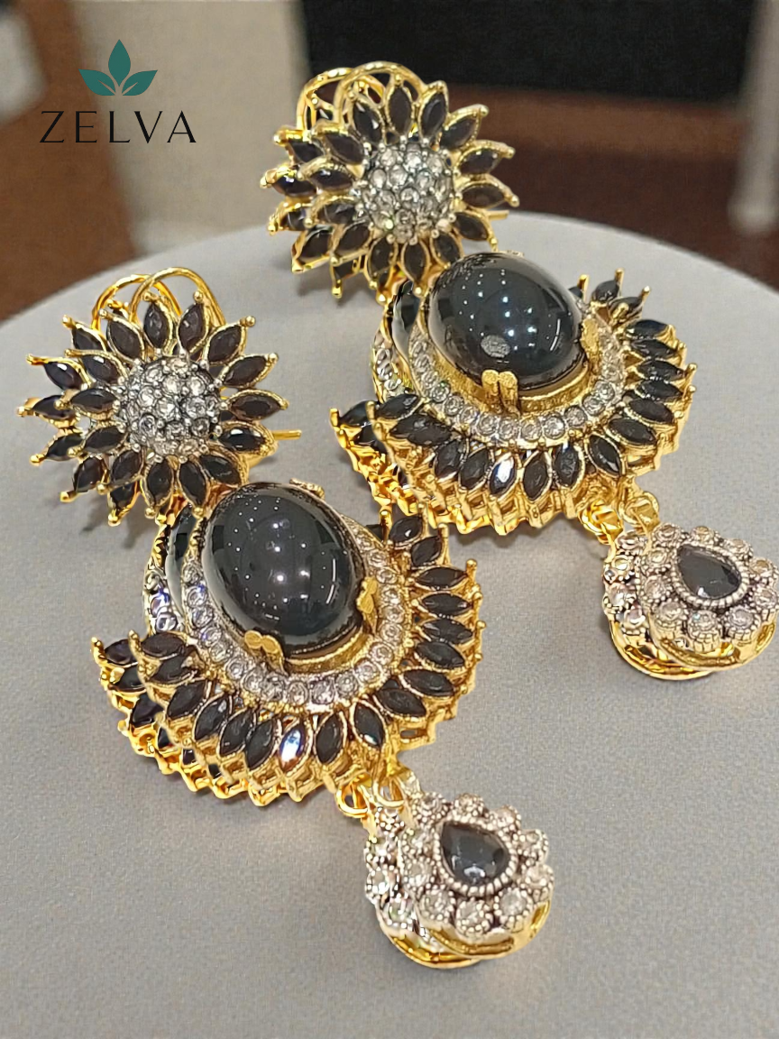 Golden Sunflower Elegance: Handmade Crystal Earrings