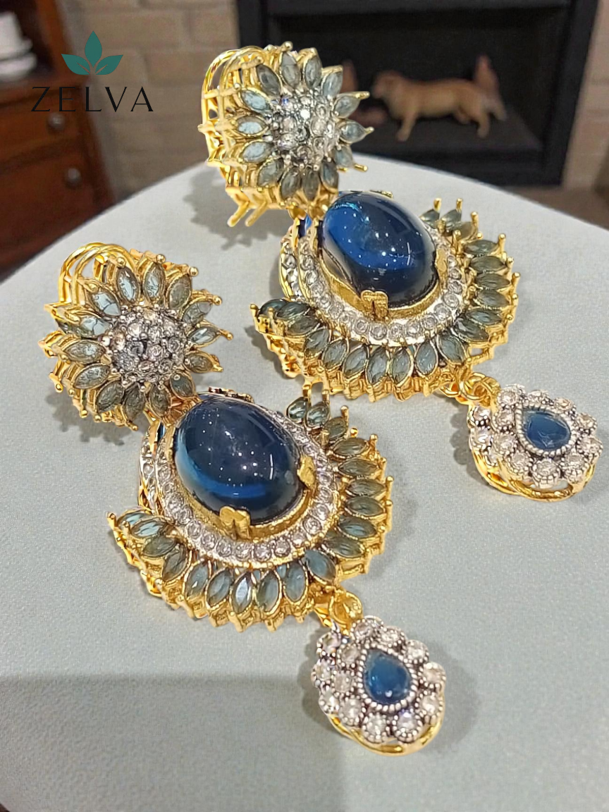 Golden Sunflower Elegance: Handmade Crystal Earrings