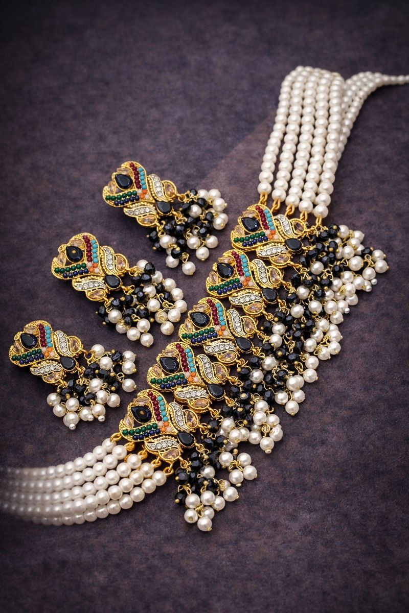 Royal Elegance: Multicolor Handmade Jewelry Set