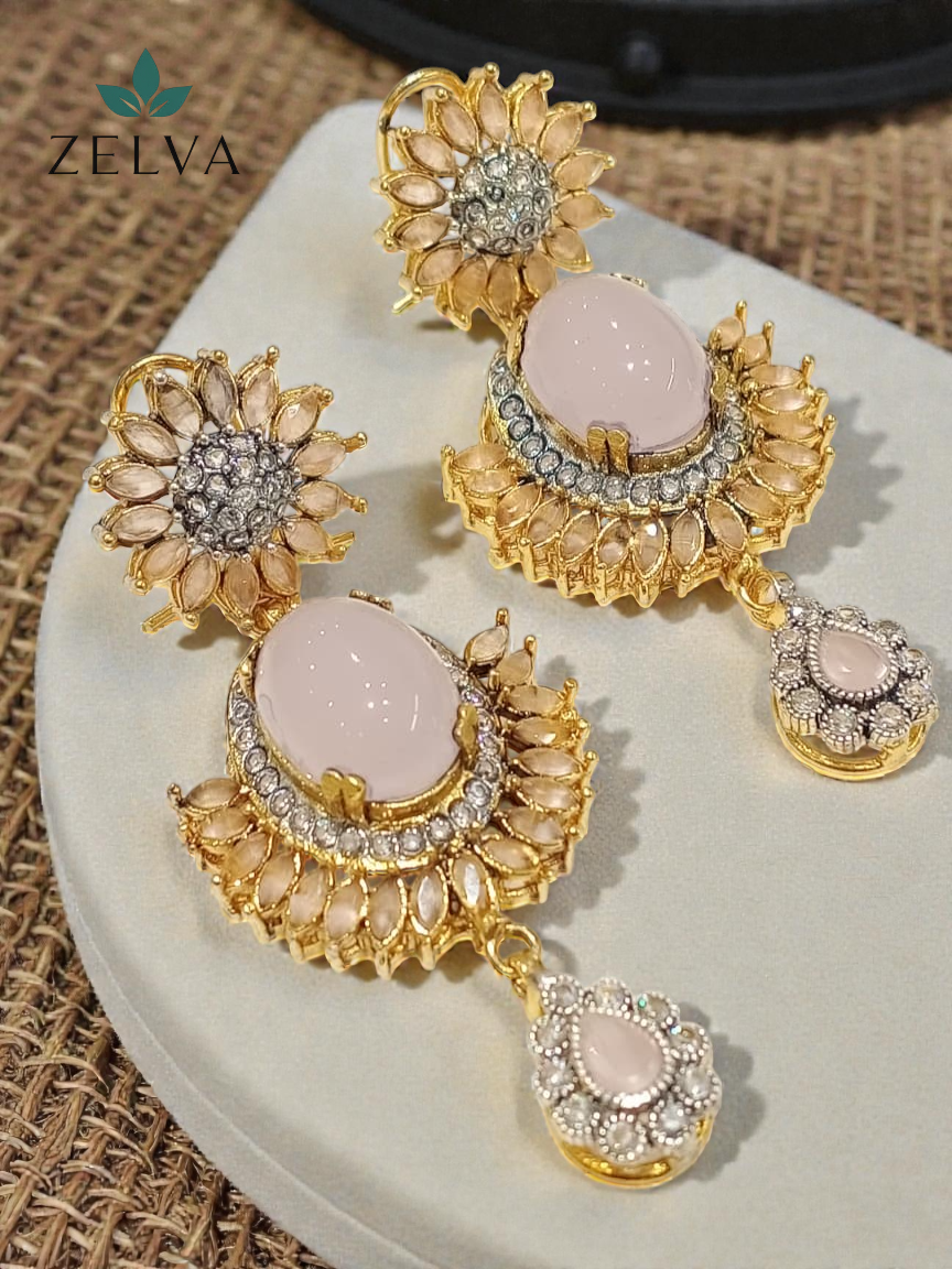 Golden Sunflower Elegance: Handmade Crystal Earrings