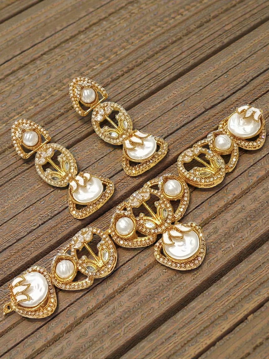 Handmade Jewelry Set with Pearls & Gemstones